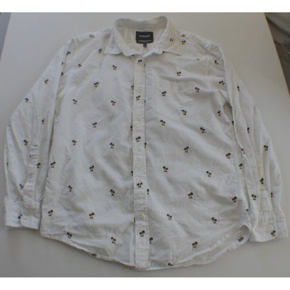 Bonobos Standard Fit Men's Button Down Shirt Size M - Tropical Island Pattern